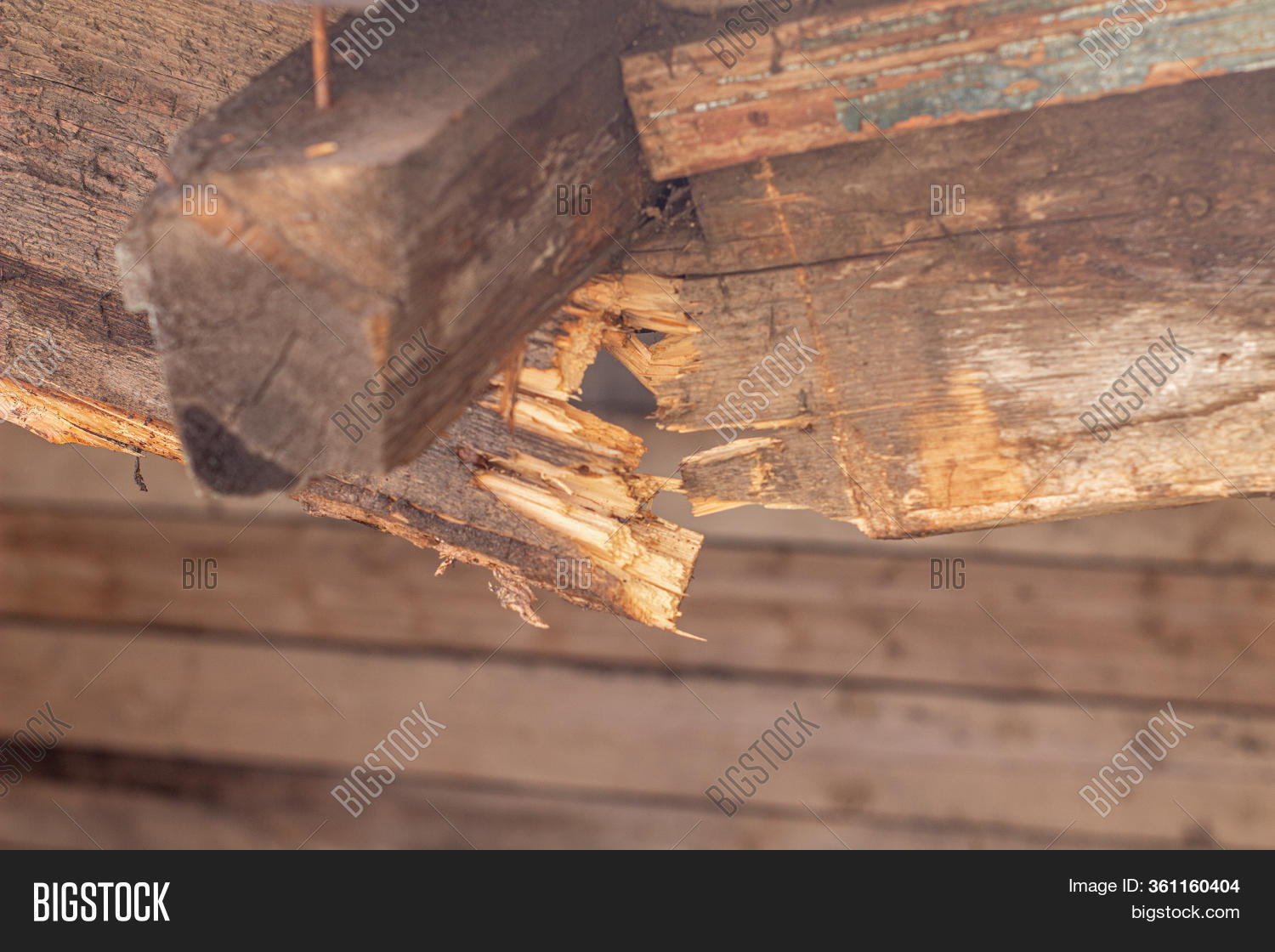 Broken Wooden Beam Image & Photo (Free Trial) Bigstock