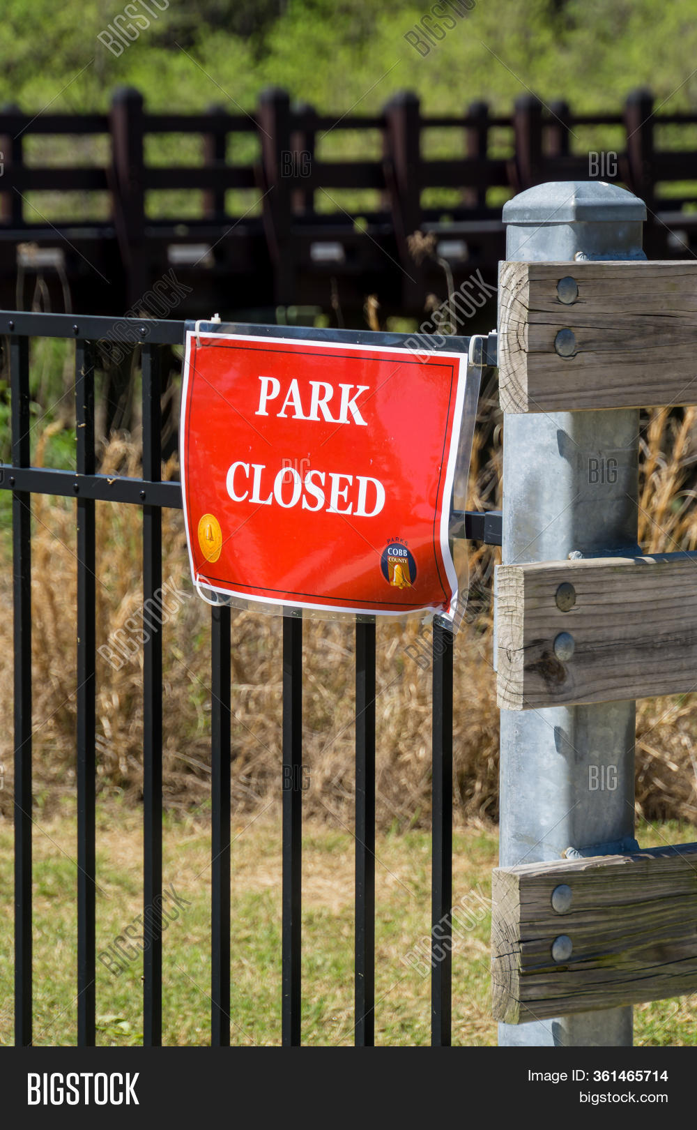 Park Closed Sign Cobb Image & Photo (Free Trial) | Bigstock