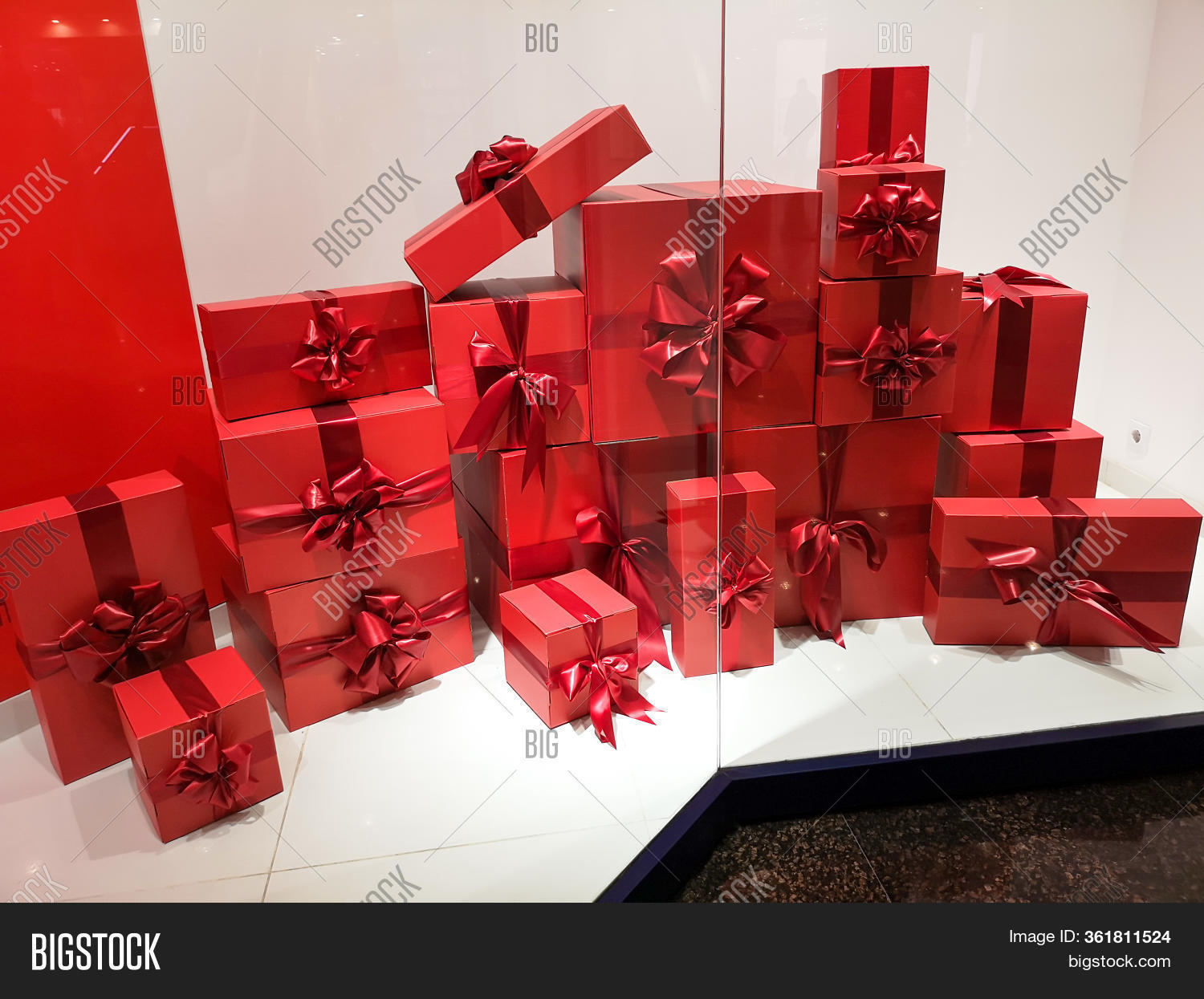 Gifts Red Boxes On Image & Photo (Free Trial) Bigstock