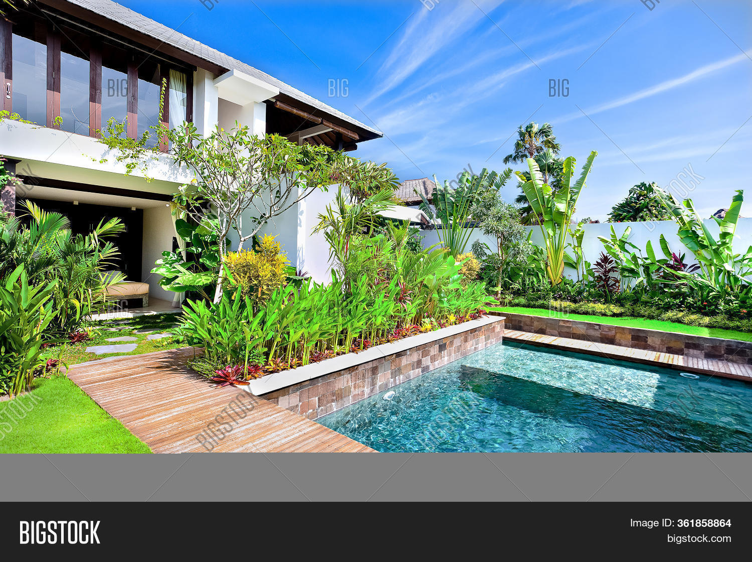 Modern Garden Swimming Image & Photo (Free Trial) | Bigstock