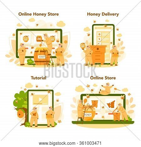 Hiver Or Beekeeper Online Service Or Platform On Differernt Device Set.