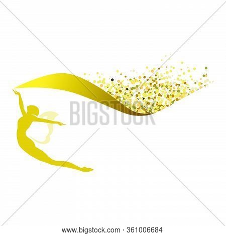 Fairy And Golden Sparkles, Vector Graphic Design Element