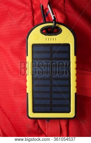 Portable solar cell for nature excursions.