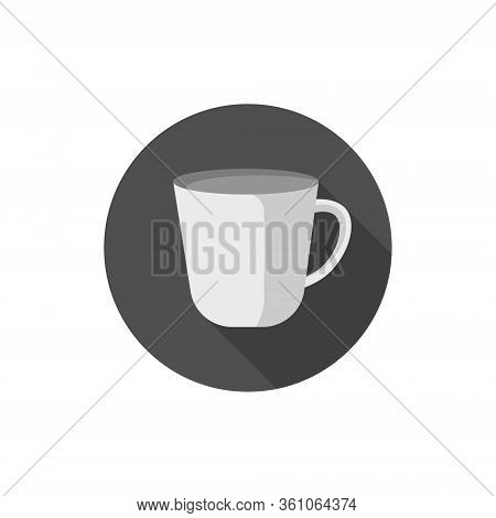 Flat Design Vector Of Silver Cup Mug