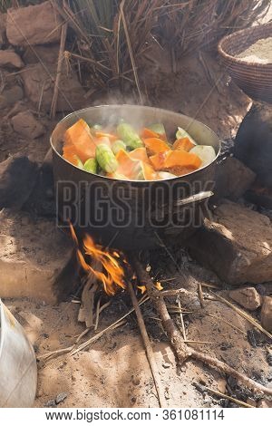 Preparing Couscous In M'hamid El Ghizlane.