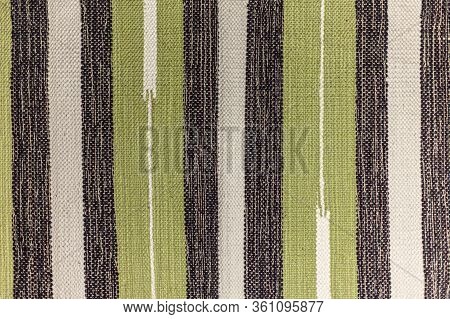 Fabric Texture. Background From Multi-colored Fabric. Thread Of All Colors. Template For Design. A B