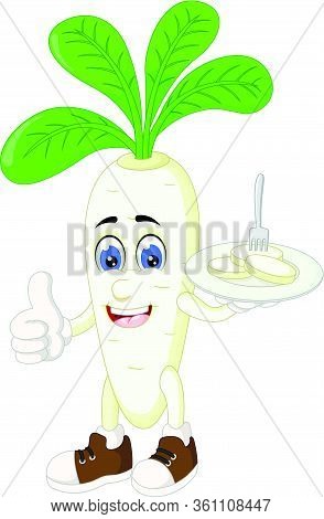 Radish Cartoon Images Illustrations Vectors Free Bigstock