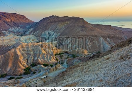 Colorful Desert Sand Of Judean Mountains