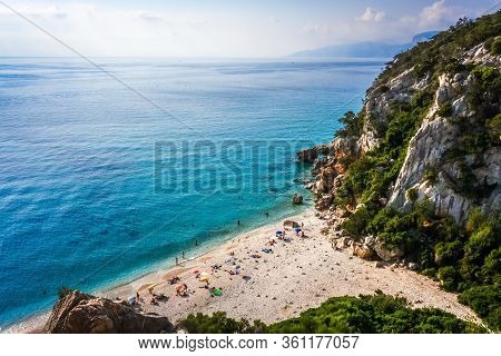 Cala Fuili Beach In The Golf Of Orosei, Sardinia, Italy