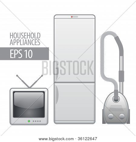 가전입니다. 벡터 아이콘 세트