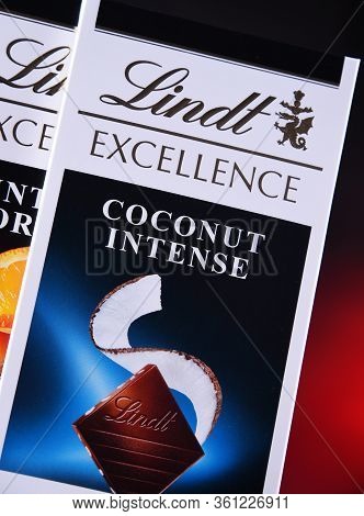 Lindt Chocolate Bars Of Different Tastes