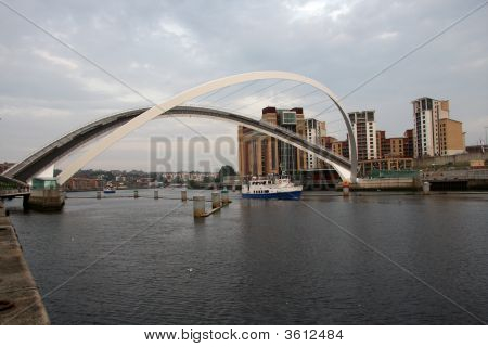 Newcastle'nın Millenium Bridge