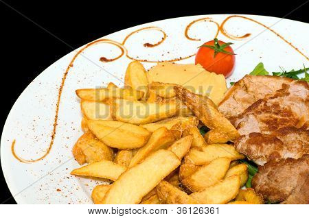 Frokost (svinekød og kartoffel)