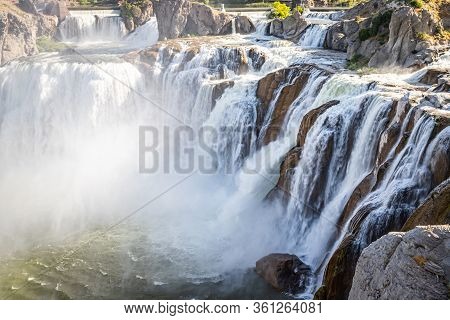 Shoshone Falls Is A Waterfall On The Snake River Near The City Of Twin Falls In Southern Idaho.