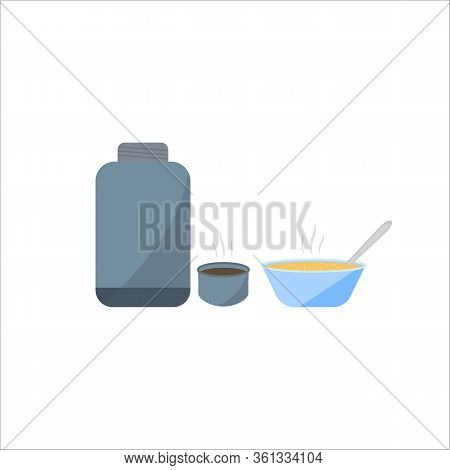 flat thermos for hot food