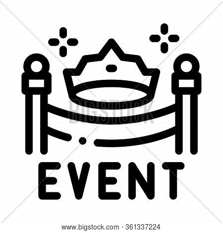 Solemn Presentation Event Icon Vector. Solemn Presentation Event Sign. Isolated Contour Symbol Illus