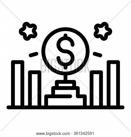 Trade War Icon. Outline Trade War Vector Icon For Web Design Isolated On White Background