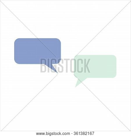Sms Messages. Speech Bubbles. Short Message Service Bubbles.