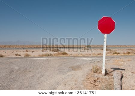 Tom trafik skylt