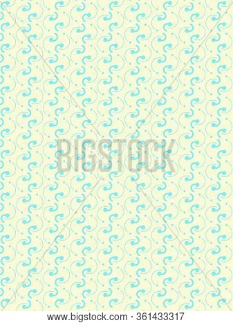 Abstract Light Background With Blue Semicircular Lines