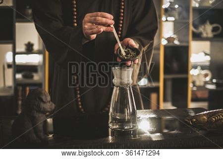 Tea ceremony is performed by tea master