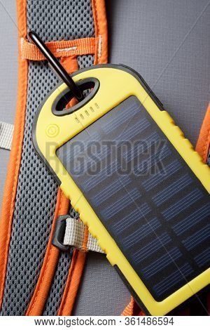 Portable solar cell for nature excursions.