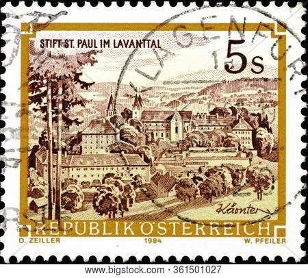 02.09.2020 Divnoe Stavropol Territory Russia Postage Stamp Austria 1985 Abbeys And Monasteries In Au