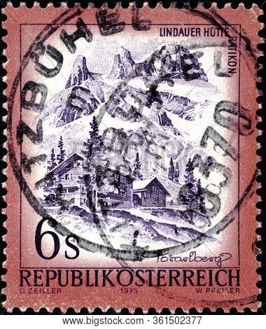 02.09.2020 Divnoe Stavropol Territory Russia Postage Stamp Austria 1975 Landscapes Of Austria Lindau
