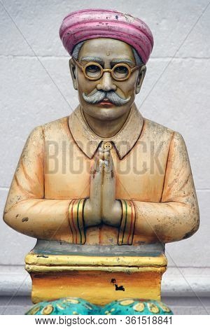 MUMBAI, INDIA - FEBRUARY 13, 2020: Babu Amichand Panalal Adishwarji Jain temple, Mumbai