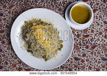 Portion Of A Steam Rice