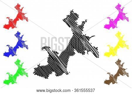Ufa City (russian Federation, Russia) Map Vector Illustration, Scribble Sketch City Of Ufa Map