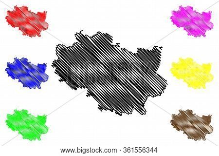 Wroclaw City (republic Of Poland) Map Vector Illustration, Scribble Sketch City Of Wroclaw Map