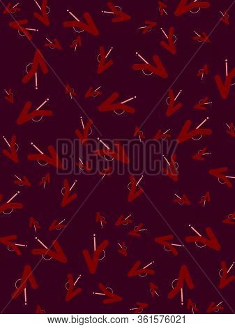 Abstract Purple Background With Decorative Blue Lines
