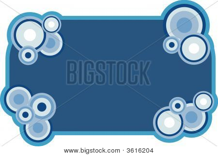 Vector Kreise auf blauem Hintergrund