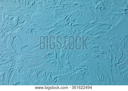 Luxury Background With Imitation Of Sea Wave. Handmade.