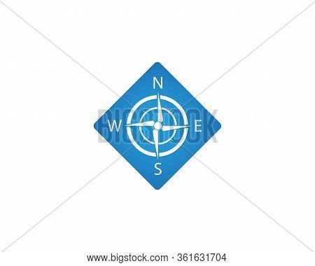 Compass Icon And Symbol Logo Design Vector Stock