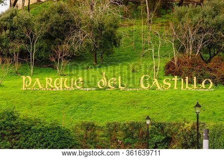 Fuengirola, Malaga, Spain - January 25, 2020: Sohail Castle, Historical Fortification For Coastal De