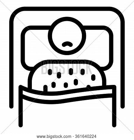 Chicken Pox Patient Icon. Outline Chicken Pox Patient Vector Icon For Web Design Isolated On White B