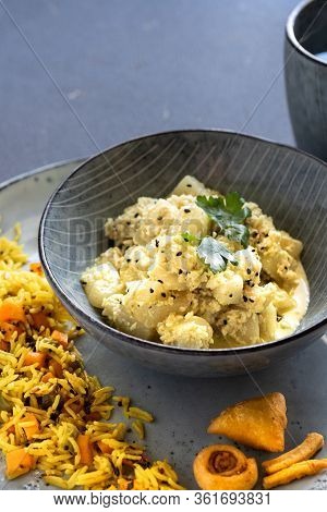 Oriental Food - Traditional Indian Vegetarian Dish Of Bottle Gourd Vegetable Or Doodhi Called Lauki 