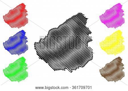 Zagreb City (republic Of Croatia) Map Vector Illustration, Scribble Sketch City Of Grad Zagreb Map