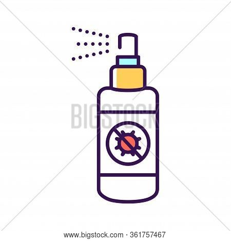 Antiseptic Spray Color Line Icon. Hygiene Product. Pictogram For Web Page, Mobile App, Promo. Ui Ux 