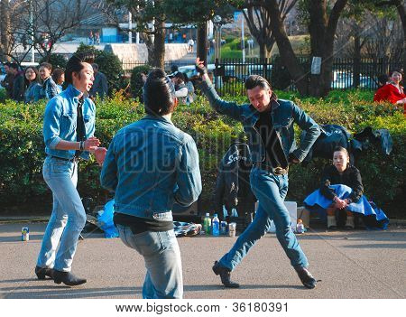 Japonské Retro Rockabilly Boys