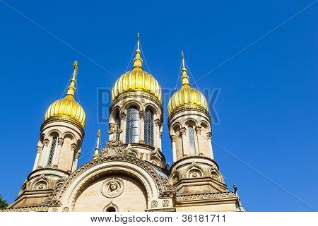 Russische orthodoxe kapel Wiesbaden, Duitsland