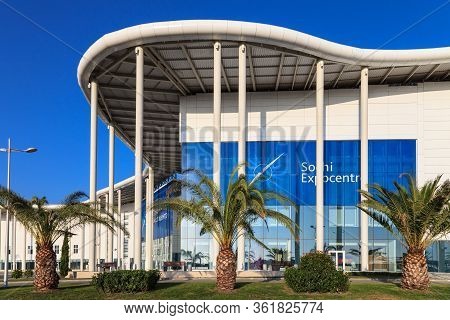 Sochi, Russia - September 1, 2014: New Modern Building Of The Main Olympic Media Center Is Now The V