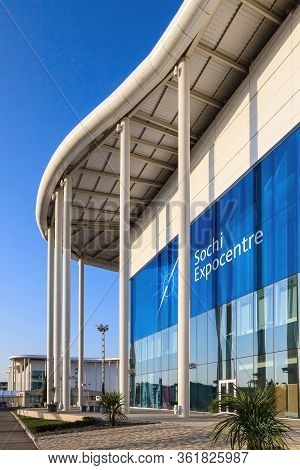 Sochi, Russia - September 1, 2014: New Modern Building Of The Main Olympic Media Center Is Now The V