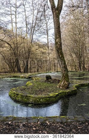 Lake In Forest, Siatorska Bukovina, Slovakia. Slovak Republic. Travel Destination. Seasonal Natural 