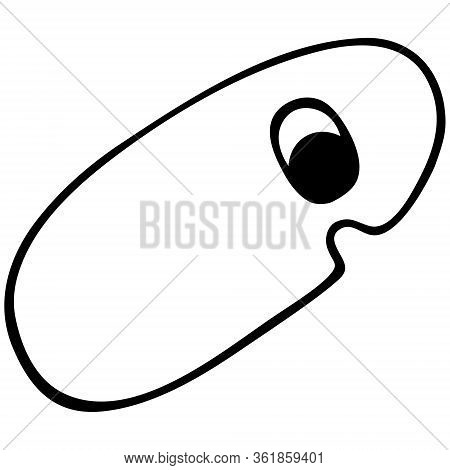 Virus, Bacterium, Microbe, Pathogen. Vector. Contour On An Isolated Background. Medical Topics. Coro