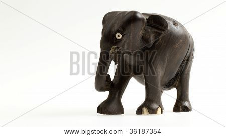 Very Old Ivory Statue Of An Elephant