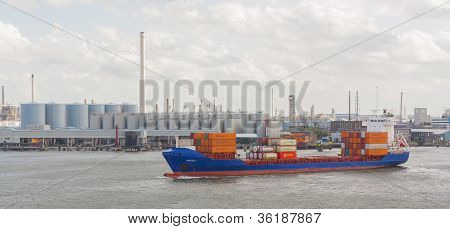 Containers On A Containership