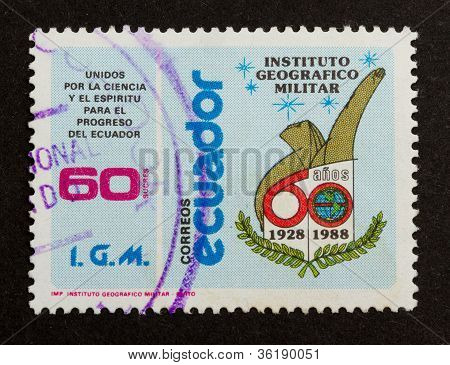 Ecuador - 1988: Stamp Printed In Ecuador